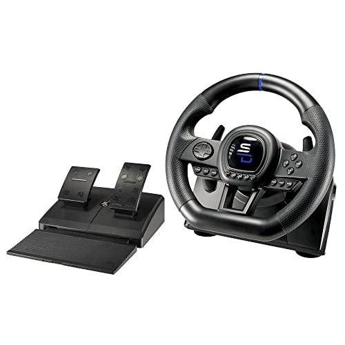 Subsonic Superdrive - Rennlenkrad SV650 Racing Wheel lenkräd mit Pedalen, Shift & Vibration - Xbox Series X/S, Switch, PS4, Xbox One, PC, PS3 (programmierbar für alle Spiele) von SUBSONIC