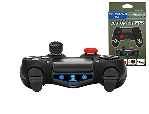 Subsonic sa5447 Silikon Cover Skin Anti-Rutsch für Playstation 4 Controller – Flexible Schutzhülle mit 2 Joystick Daumen Stick Kappen und 1 Precision Gap für PS4/PS4 Slim/PS4 Pro, Camo, FPS von SUBSONIC