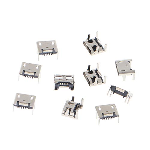 SUCHUANGUANG 10 Stück Micro USB Typ B 5 Pin Buchse SMD 4 Beine 90 Grad Buchse von SUCHUANGUANG