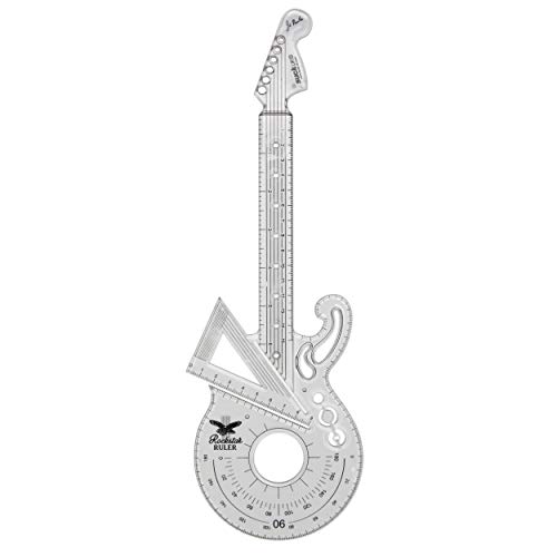 Suck UK Rockstar Lineal | 15 cm Lineal, Winkelmesser & 60° Geometrie-Set | Transparentes bruchsicheres Lineal | Mathematik-Set | Klares Kunststofflineal | Musikschreibwaren Lineal Set Suck UK Rockstar Lineal | 15 cm Lineal, Winkelmesser & 60° Geometrie-Set | Transparentes bruchsicheres Lineal | Mathematik-Set | Klares Kunststofflineal | Musikschreibwaren Lineal Set von SUCK UK