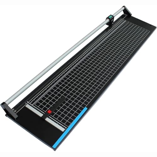 Manueller Papierschneider, robuster Papierschneider aus Metall, Präzisions-Rotationspapierschneider, 600 mm/970 mm/1250 mm Schnittbreite for Bastelpapier, Fotos, Filme, Karten, Lager, Büro(97cm) von SUCRFXJ