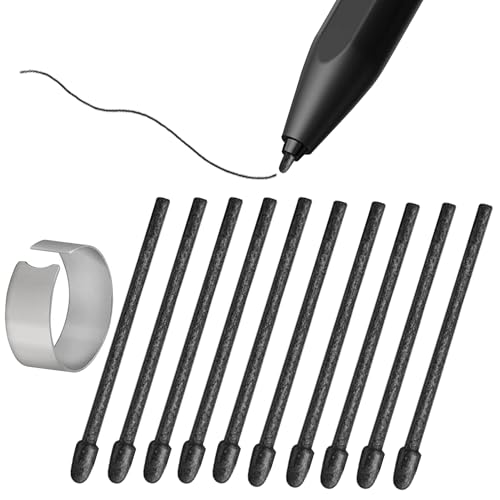 [10 Stück] Ersatzspitzen für Remarkable 1/2/Marker/Marker Plus & Boox Pen2 Pro/Boox Pen Plus/Boox Triangle Pen/BOOX Wacom Stylus, Boox Max/Note/Nova/Go/Tab Ultra&Mini Serie, Felt von SUEEWE