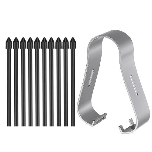 [10 Stück] Ersatzspitzen für Samsung S Pen, Stift Stylus Spitze Kit für Galaxy Tab S6 Lite/S10 FE/S10 FE+ Plus/S10 Ultra/S10+ Plus/S9 FE+ Plus/S9+ Plus/S9 FE/S9/S9 Ultra/S8/S7 Tips Nibs, Schwarz von SUEEWE