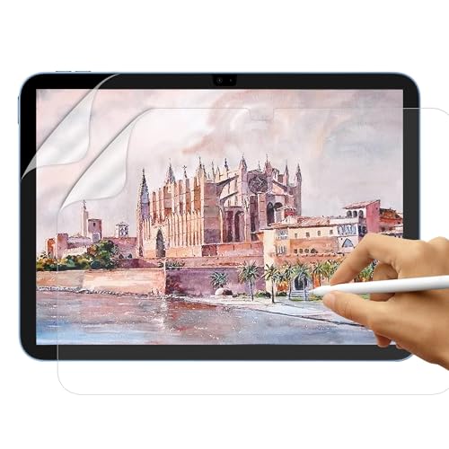 [2 Stück] Like Matte Papier Folie für 10,9" 2022 iPad 10. Generation, [Blendfreiem] PET Papier Gefühl schutzfolie zum Zeichnen, Schreiben, Skizzieren von SUEEWE