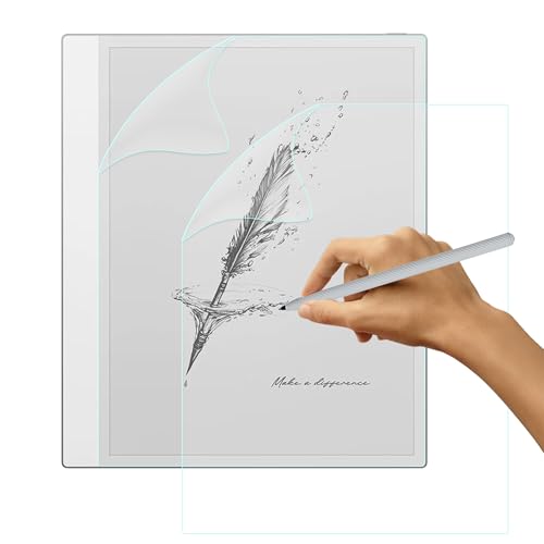 [2 Stück] Like Matte Papier Folie für BOOX Note Max Tablet 13,3", [Blendfreiem] PET Papier Gefühl Displayschutzfolie zum Zeichnen, Schreiben, Skizzieren von SUEEWE