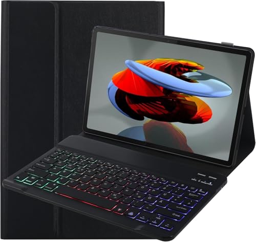 SUEEWE Tastatur Hülle für Xiaomi Redmi Pad Pro 12,1" 2024, TPU Rückseite Hülle mit 3 Bereich 7 Farbe Beleuchtete Abnehmbarer QWERTZ Tastatur, Schwarz SUEEWE Tastatur Hülle für Xiaomi Redmi Pad Pro 12,1" 2024, TPU Rückseite Hülle mit 3 Bereich 7 Farbe Beleuchtete Abnehmbarer QWERTZ Tastatur, Schwarz von SUEEWE