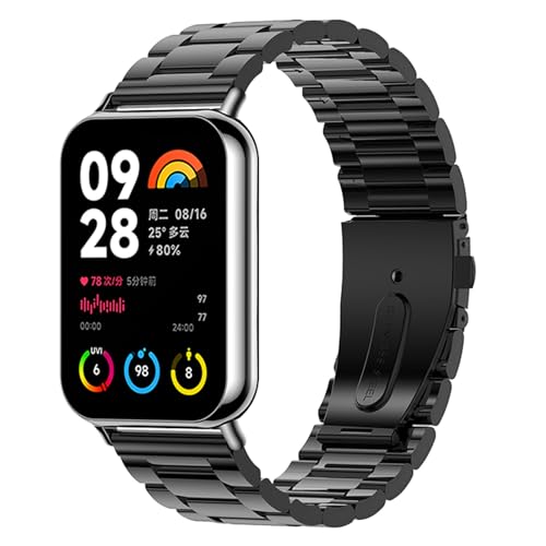 SUGARJAR Armband Kompatibel mit Xiaomi Smart Band 9 Pro/Mi Band 8 Pro/Redmi Watch 4,Metall Ersatzarmband für Xiaomi Smart Band 9 Pro/Mi Band 8 Pro/Redmi Watch 4 für Damen Herren SUGARJAR Armband Kompatibel mit Xiaomi Smart Band 9 Pro/Mi Band 8 Pro/Redmi Watch 4,Metall Ersatzarmband für Xiaomi Smart Band 9 Pro/Mi Band 8 Pro/Redmi Watch 4 für Damen Herren von SUGARJAR