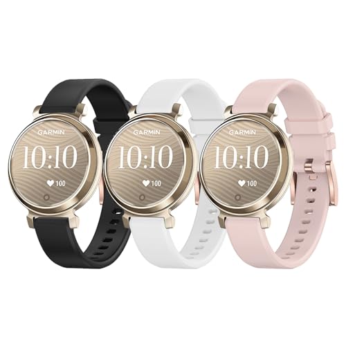 SUGARJAR Armband Kompatibel mit Garmin Lily 2/Lily 2 Active,14MM Sport Silikon Armband für Damen Herren von SUGARJAR