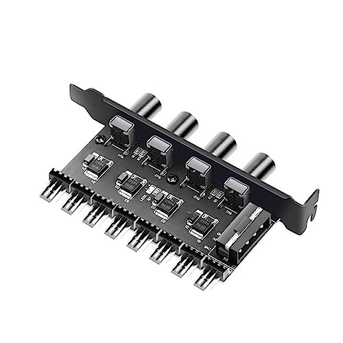SUIOPPYUW 3 poliger/4 poliger Chassis Lüfter Hub Geschwindigkeitsregler, Kühler, Splitter, Regler, Extender, Adapter, Konverter, Motherboard Upgrade Teile von SUIOPPYUW