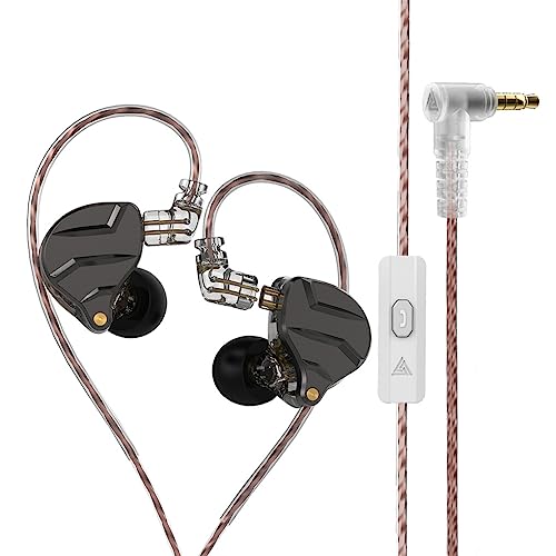 SUIOPPYUW In Ear Telefon Ohrhörer Kabelgebundener 3,5 mm Gaming Kopfhörer mit Geräuschunterdrückung, tragbares Musik Laufsport Headset mit Ohrkappen, Grau mit Mikrofon SUIOPPYUW In Ear Telefon Ohrhörer Kabelgebundener 3,5 mm Gaming Kopfhörer mit Geräuschunterdrückung, tragbares Musik Laufsport Headset mit Ohrkappen, Grau mit Mikrofon von SUIOPPYUW