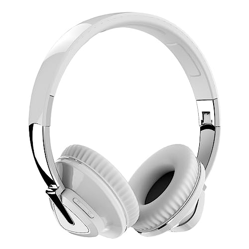 SUIOPPYUW Kabellose Kopfhörer, klappbar, am Kopf montiert, Dual Core mit Mikrofon, Ohrenschützer, universelles Computer Typ C Stereo Headset, Weiß SUIOPPYUW Kabellose Kopfhörer, klappbar, am Kopf montiert, Dual Core mit Mikrofon, Ohrenschützer, universelles Computer Typ C Stereo Headset, Weiß von SUIOPPYUW