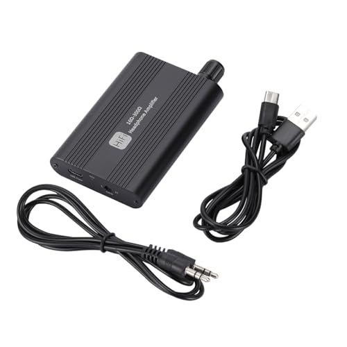 SUIOPPYUW Tragbarer Kopfhörerverstärker 3,5 mm Für AUX wiederaufladbarer Kopfhörer Audio AMP Cordless Travel Adjustable Amplifying Equipment von SUIOPPYUW