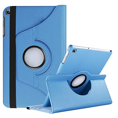 2019 Litchi Schutzhülle für Samsung Galaxy Tab S5E 26,7 cm (10,5") SM-T720 T725 (Leder, automatische Sleep-/Wake-Funktion) blau himmelblau von SUImeito-Electronics