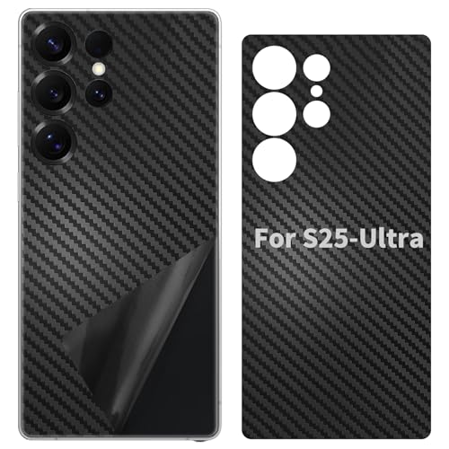 SUKIDIOVQ Schutzhülle für Samsung Galaxy S25, Carbonfaser, Wabenmuster, Camouflage, 3 m Vinyl, ultradünn, dünne Aufkleberfolie (Kohlefaser, Samsung Galaxy S25 Ultra) von SUKIDIOVQ