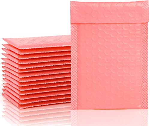 SULOLI 20 x rosa Poly-Luftpolster-Versandtaschen, A4, gepolsterte Umschläge, Luftpolsterfolie, Polymailer-Taschen für Versandverpackung, Versand, selbstklebend (22 x 30 cm) von SULOLI