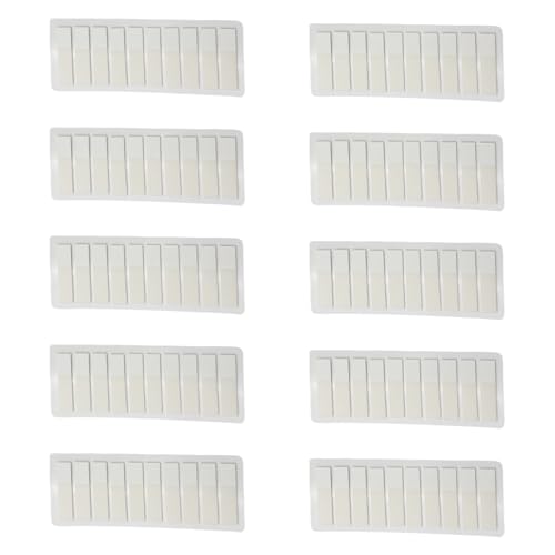 120 Zählungen Weißer Klarer PET LABEL LABEL Schreibbares Pet Seiten Marker Lesezeichen Klebernotizen 44x11mm Etikettenaufkleber Für Binder von SUMMITDRAGON