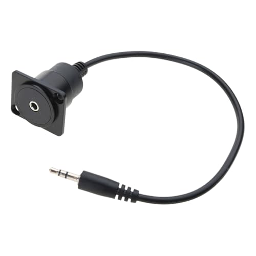 SUMMITDRAGON 3 5 Mm Panel Mount Adapter 3 5 Mm Männliche/weibliche Bis Weibliche Kurze Kabelmontage Stecker 3 5 Mm Schallausdehnung Kabel von SUMMITDRAGON