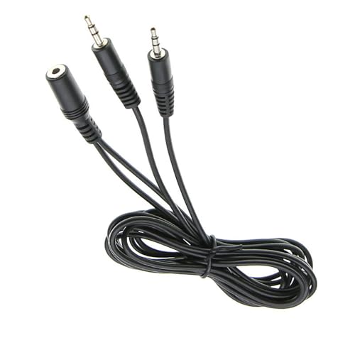SUMMITDRAGON 3 5 Mm Weiblich Bis Doppelt 3 5 Mm Männlicher Y Splitter Stereo Adapter Kabeldraht Für Kopfhörer Und Lautsprecher Schwarz SUMMITDRAGON 3 5 Mm Weiblich Bis Doppelt 3 5 Mm Männlicher Y Splitter Stereo Adapter Kabeldraht Für Kopfhörer Und Lautsprecher Schwarz von SUMMITDRAGON