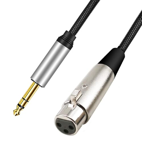 SUMMITDRAGON Hohe Leistungen 3Pin Frauen Bis 6 35 Mm Männliches Soundkabel Mit Goldplattierten Enden Für Enhanceds Sound von SUMMITDRAGON