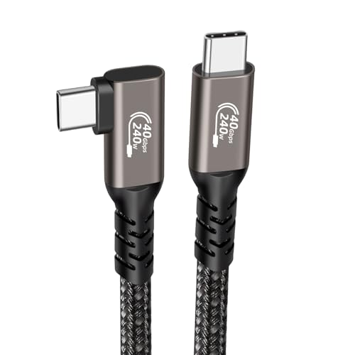 SUMMITDRAGON Rechte Winkelkabel 240W Stromversorgung Und 8K Anzeigeunterstützung Für Verschiedene Geräte Effiziente Desktop Kabelverwaltung von SUMMITDRAGON
