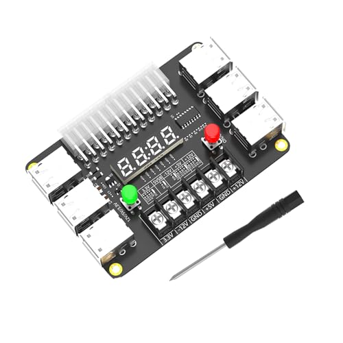SUMMITDRAGON Stromversorgungsentwicklungsausschuss Mit Acrylfall 3.30 V 5V 12 V Ausgang Und 12 Zubehör Für USB Ausgangsadapterplatine von SUMMITDRAGON