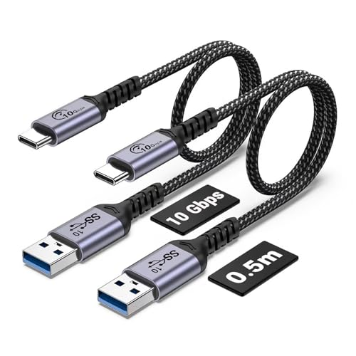 SUMPK 50cm USB C Datenkabel 10Gbps 2 Pakete, USB 3.1 Gen 2 Kabel Typ C 3A Schnellladedatenübertragungskabel Kompatibel mit Samsung Galaxy S21 S10 S9 Note 20, Power Bank SUMPK 50cm USB C Datenkabel 10Gbps 2 Pakete, USB 3.1 Gen 2 Kabel Typ C 3A Schnellladedatenübertragungskabel Kompatibel mit Samsung Galaxy S21 S10 S9 Note 20, Power Bank von SUMPK