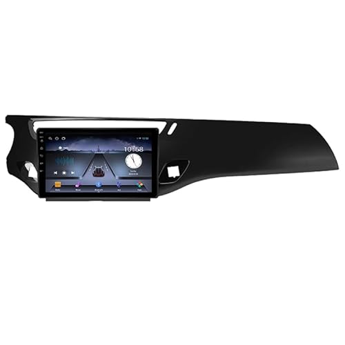 Android 14 Autoradio 9 Zoll Touchscreen GPS Navigation Bluetooth Haupteinheit Unterstützung Backup Spiegel Rückfahrkamera Lenkradsteuerung für Citroen C3 MK2 SC 2009-2016 von SUMRED