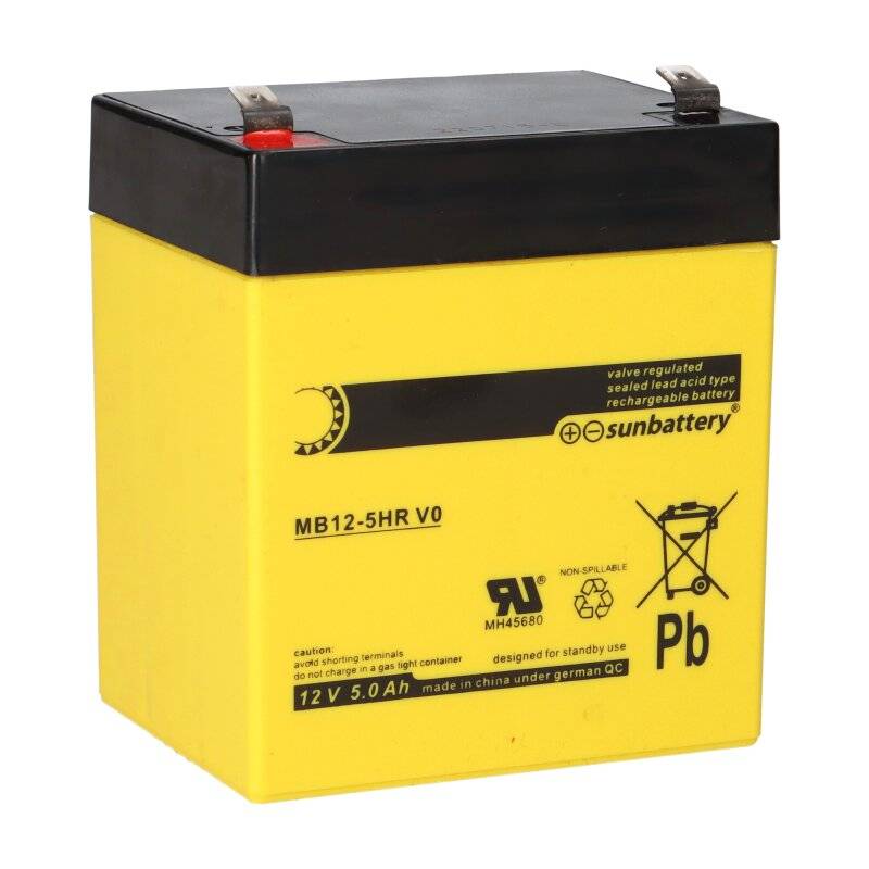 Akku passend für SSB SBH190-12 12V 5,4Ah Bleiakku von SUN Battery
