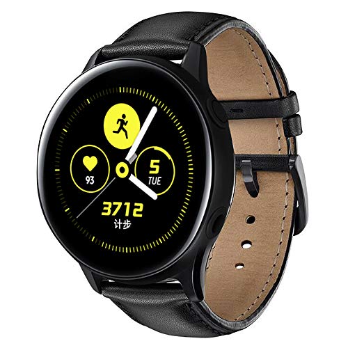 SUNDAREE Armband Kompatibel mit Samsung Galaxy Watch 5 Watch 4/Galaxy Watch 42MM R810/Watch 3 41MM/Watch Active 2/Gear Sport/Garmin Venu/Huawei Watch GT 3 42MM,20MM Braun Damen Leder Uhrenarmband von SUNDAREE