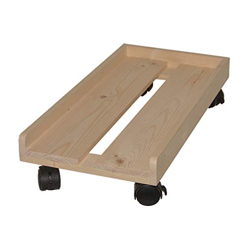 PC Halterung Desktop Zentralprozessor Case Tower Stand Mobile Zentralprozessor Halter Holz Desktop Bodenständer Pc. Stehen Sie mit rollenden Caster-Rädern und Belüftung CPU Ständer (Size : S) von SUNESA