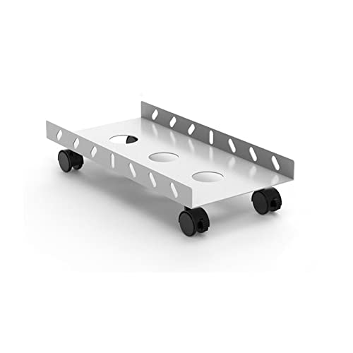 PC Halterung Zentralprozessor Bracket-Desktop-Host-Basishalterung Metallhalterungs-Regal-Halterung Pc. Halterung mit Riemenscheibe, die for die meisten PCs geeignet ist (weiß / schwarz) CPU Ständer ( von SUNESA