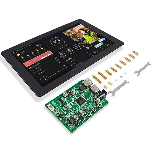 SUNFOUNDER 10.1" Display Touchscreen für Raspberry Pi 10.1 Zoll IPS LCD HDMI 1280x800 for Raspberry Pi 4B 3B+ 2 Model B and RPi 1 B+ LattePanda Beagle Bone,Libre Computer Board(MEHRWEG) von SUNFOUNDER