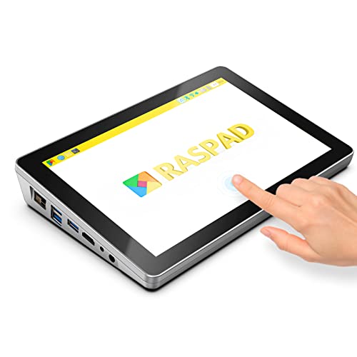 SUNFOUNDER RasPad 3.0 - EIN All-in-One für Raspberry Pi 4B Tablet mit 10,1" Touchscreen und integriertem Akku für IOT-, Programming/Gaming /3D-Druckprojekte (Pi Nicht enthalten) von SUNFOUNDER