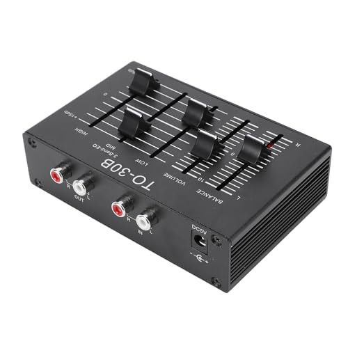 EQ Equalizer Stereo, Hohe Mittelgroße 3 -Band -Soundkanal -Bilanz -Lautstärkeregler Vorverstärker für Home -Audio EQ Equalizer Stereo, Hohe Mittelgroße 3 -Band -Soundkanal -Bilanz -Lautstärkeregler Vorverstärker für Home -Audio von SUNGOOYUE