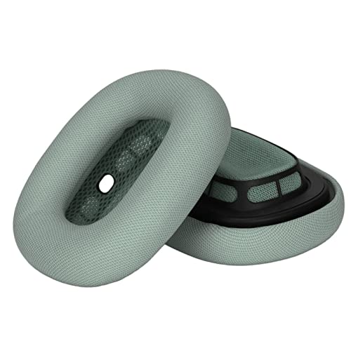 Kopfhörer-Ohrpolster, Weiche Memory-Schaum-Schwamm-Protein-Haut-Leder-Ohrpolster-Ohrenschützer, für Airpod MAX-Kopfhörer (Grün) von SUNGOOYUE