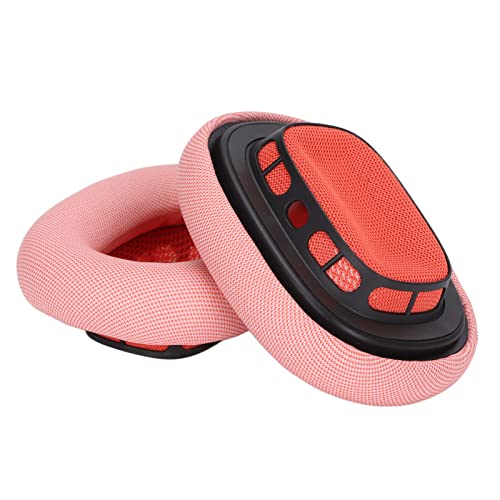 Kopfhörer-Ohrpolster, Weiche Memory-Schaum-Schwamm-Protein-Haut-Leder-Ohrpolster-Ohrenschützer, für Airpod MAX-Kopfhörer (Rosa) von SUNGOOYUE