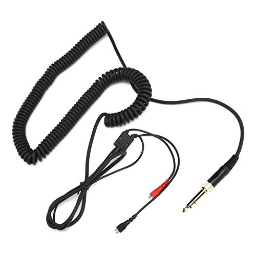 Kopfhörer-Spiralkabel, Audiokabel mit Adapter-Ersatzteilen für Sennheiser Hd25 Hd560 Hd540 Hd430 Hd250 von SUNGOOYUE