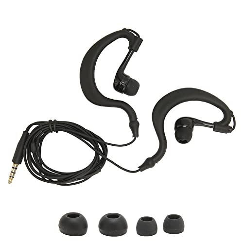 Over Ear Ohrhörer mit Kabel, 3,5mm Komfortable wasserdichte Geräuschunterdrückende Kabelgebundene Plug and Play Sport Ohrhörer mit Mikrofon und Ohrabdeckung von SUNGOOYUE
