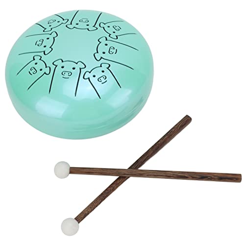Percussion Tongue Drum, Steel Tongue Drum, Tongue Drum 5.5in 8 Notes Chakra Tank Alloy Animal Pattern Percussion Instrument Present von SUNGOOYUE