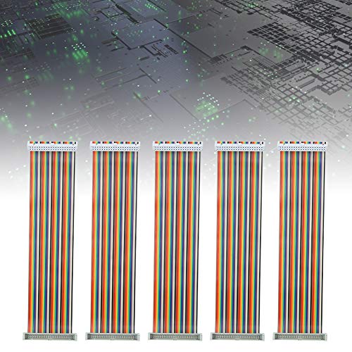 SUNGOOYUE 40-poliges Flachbandkabel für Raspberry Pi, 5 Stück 20 cm Stecker auf Buchse Kabeldraht Computerzubehör von SUNGOOYUE