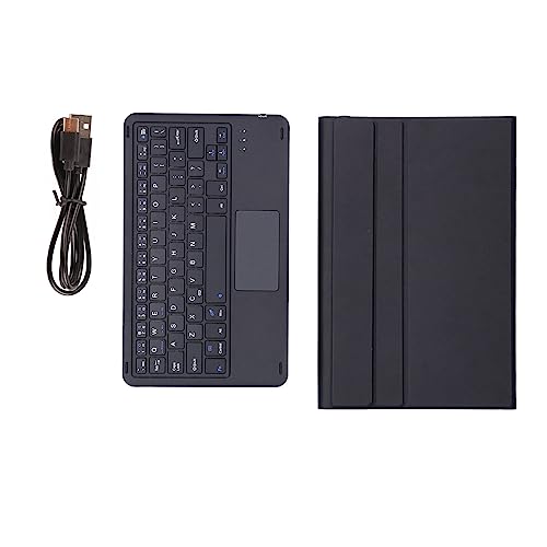 SUNGOOYUE Drahtlose Tastatur, Abnehmbares, Langlebiges Computerzubehör mit Kunstlederbezug für Pad Tab P11 J606F Tablet (Black) von SUNGOOYUE