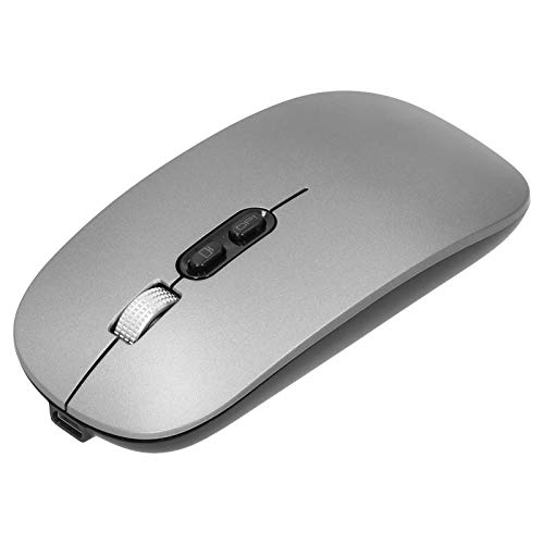 SUNGOOYUE Kabellose -Gaming-Maus, 2,4 GHz, Optischer Dual-Modus für Game Office, Rot (dunkelgrau) von SUNGOOYUE