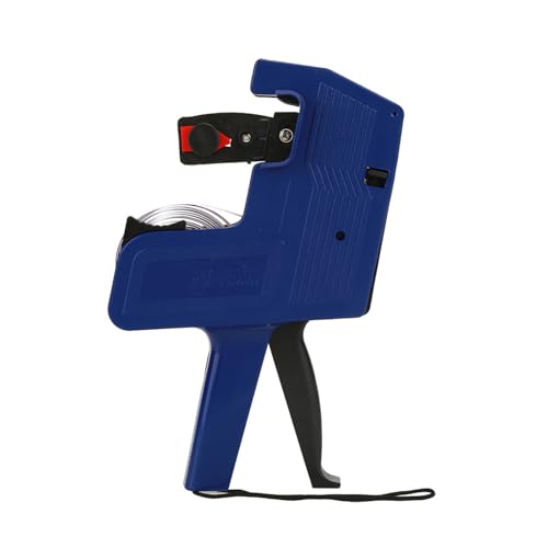 SUNGOOYUE MX 5500 Etikettierer, 8-stellige Preisschildpistole, Einzelhandelswerkzeug, Inklusive Etiketten und Nachfülltinte für Handgehaltene Etikettierung (Blue) von SUNGOOYUE