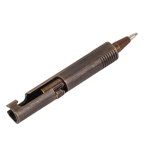 SUNGOOYUE Mini -Kugelschreiber -Brass, Tragbares Reibungsloses Schreiben Kleiner Taschen -Signierstift für das Büro (Vintage-Schwarz) von SUNGOOYUE