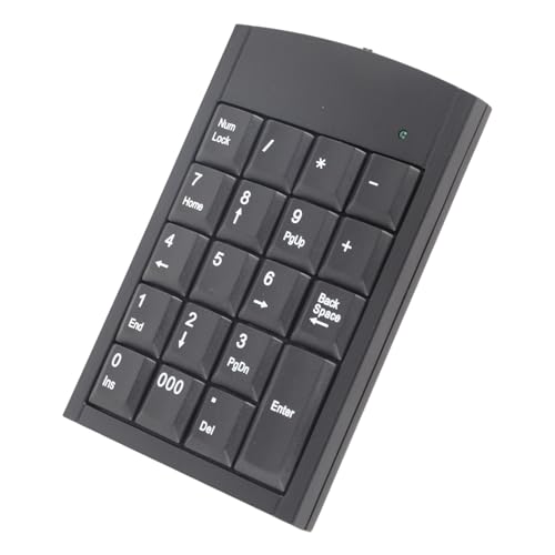 SUNGOOYUE Zahlen Tastatur für Laptop, 19 Tasten Number USB Touch Anti Slip Anti Fall Ultra Thin Design, Tragbare -Finanzbuchhaltungsnummer Tastatur für, Laptop von SUNGOOYUE