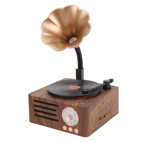 Tragbarer Vintage -Lautsprecher, Retro -Gramophon mit FM -Radio -Drehschall -Drehzahl für Home Office Decor Tragbarer Vintage -Lautsprecher, Retro -Gramophon mit FM -Radio -Drehschall -Drehzahl für Home Office Decor von SUNGOOYUE