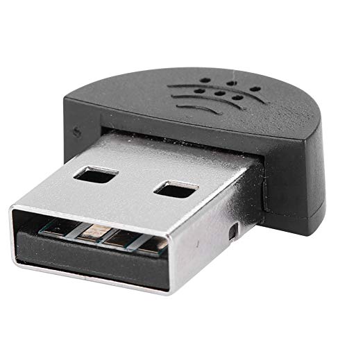 USB-Mikrofon-Audio-MIC-Empfänger-Adapter Plug & Play für Computer PC Laptop Desktop (Schwarz) von SUNGOOYUE