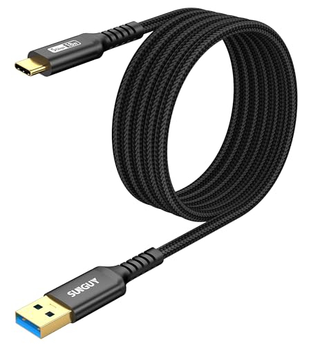 SUNGUY USB C Kabel, 3 m USB C auf USB 5Gbps Typ C Kabel und Nylon geflochtenes Datenkabel USB C kompatibel mit iPhone 16/15 Pro Max, Galaxy S24 S23, Android Auto-Schwarz SUNGUY USB C Kabel, 3 m USB C auf USB 5Gbps Typ C Kabel und Nylon geflochtenes Datenkabel USB C kompatibel mit iPhone 16/15 Pro Max, Galaxy S24 S23, Android Auto-Schwarz von SUNGUY