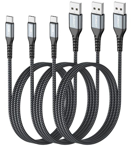 SUNGUY USB auf USB C Kabel, 3 Pack USB C Kabel 1M für Galaxy S24/S20, Note 10 Google Pixel 7 pro, HUAWEI P30, iPhone 16/15 Pro Max-Grau von SUNGUY