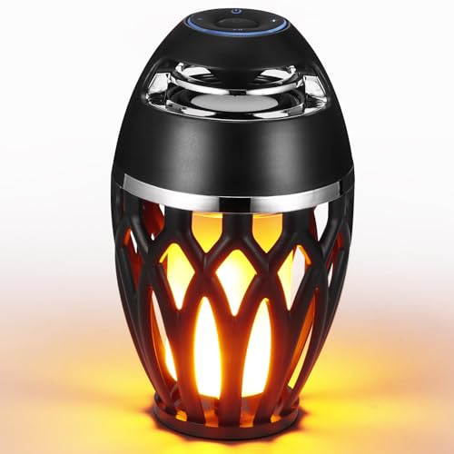 Bluetooth Lautsprecher mit LED Flammenlicht, Wasserdichte Kabellose Lautsprecher, Bluetooth 5.0 Kabellos Tragbar HD-Audio, Bluetooth Lautsprecher LED-Licht Geschenke für MäDchen Jungen Frauen MäNner Bluetooth Lautsprecher mit LED Flammenlicht, Wasserdichte Kabellose Lautsprecher, Bluetooth 5.0 Kabellos Tragbar HD-Audio, Bluetooth Lautsprecher LED-Licht Geschenke für MäDchen Jungen Frauen MäNner von SUNJULY
